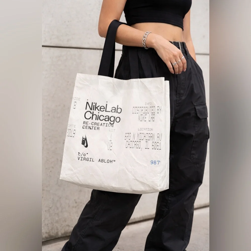 WHITE Nike Lab Chicago Virgil Abloh Limited Time Bag